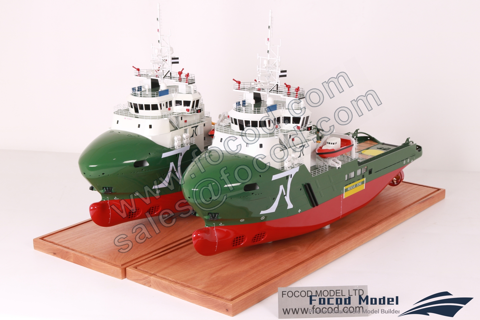 custom made model of 67m Multi Purpose Offshore Vessel